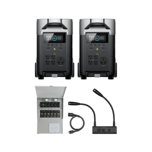 EcoFlow DELTA Pro*2 + Double Voltage Hub + Transfer Switch
