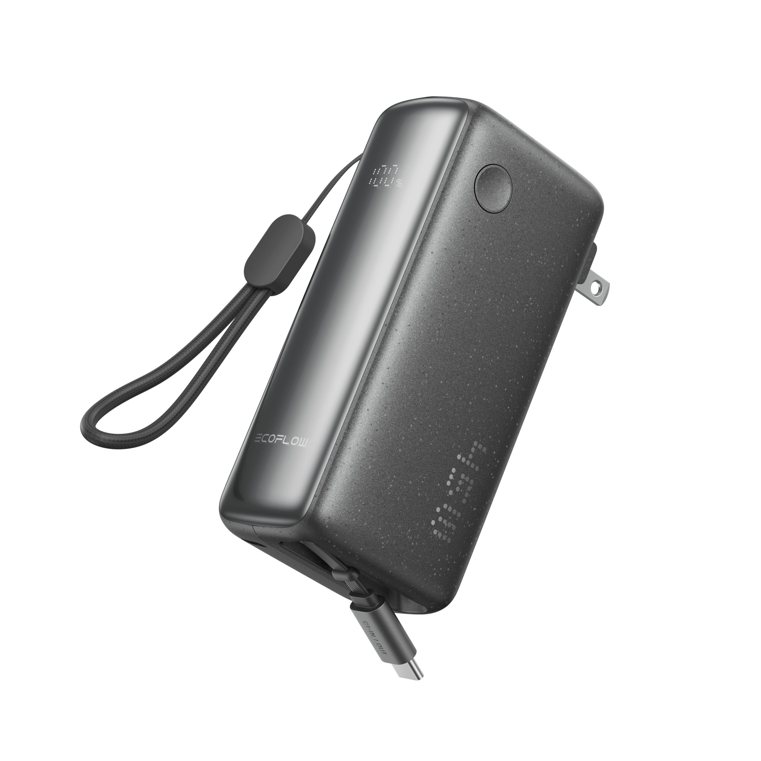 EcoFlow RAPID 3-in-1 Power Bank (10K. 45W. Retractable Cable & AC Plug)