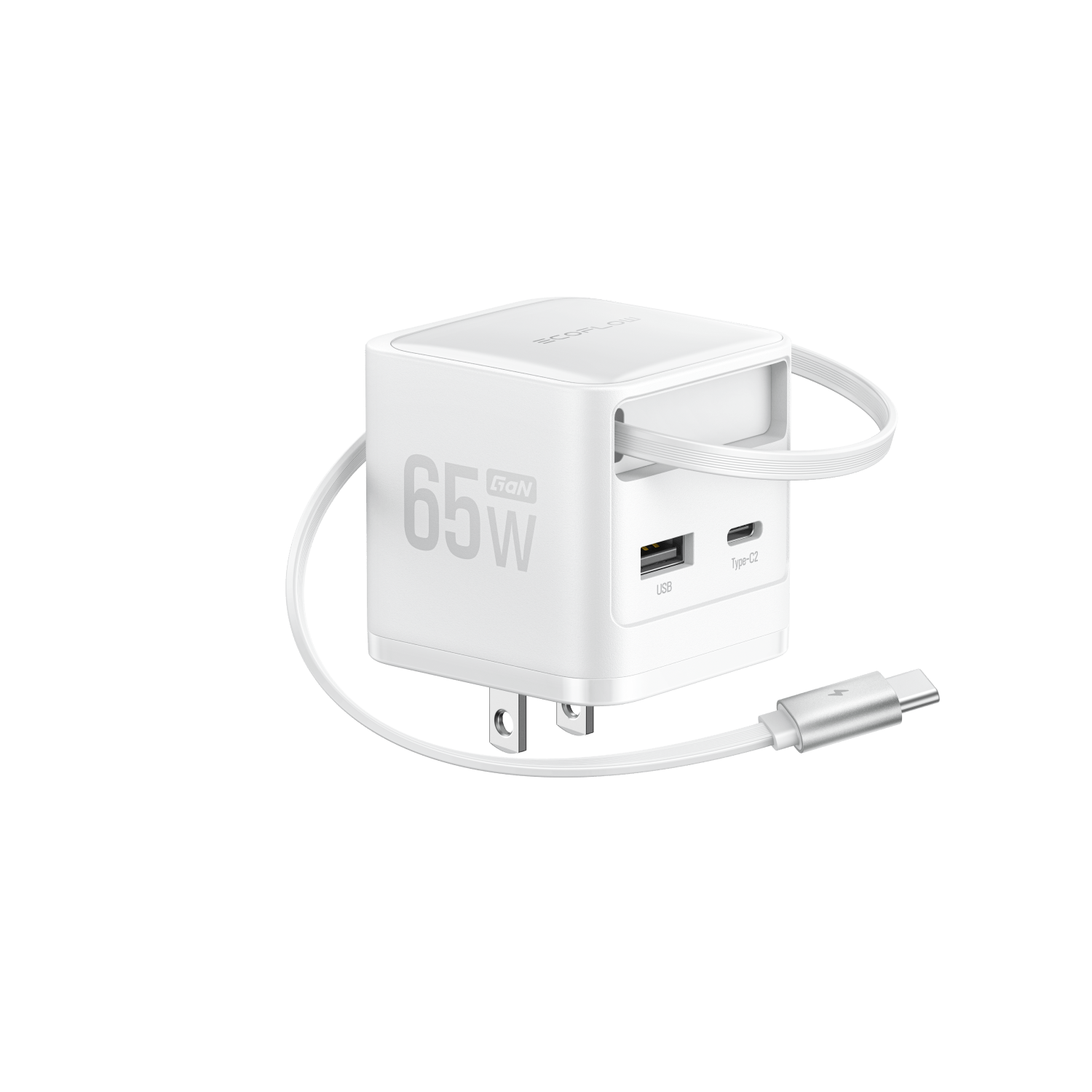 EcoFlow RAPID Charger (65W. Retractable Cable. GaN) - Image 4