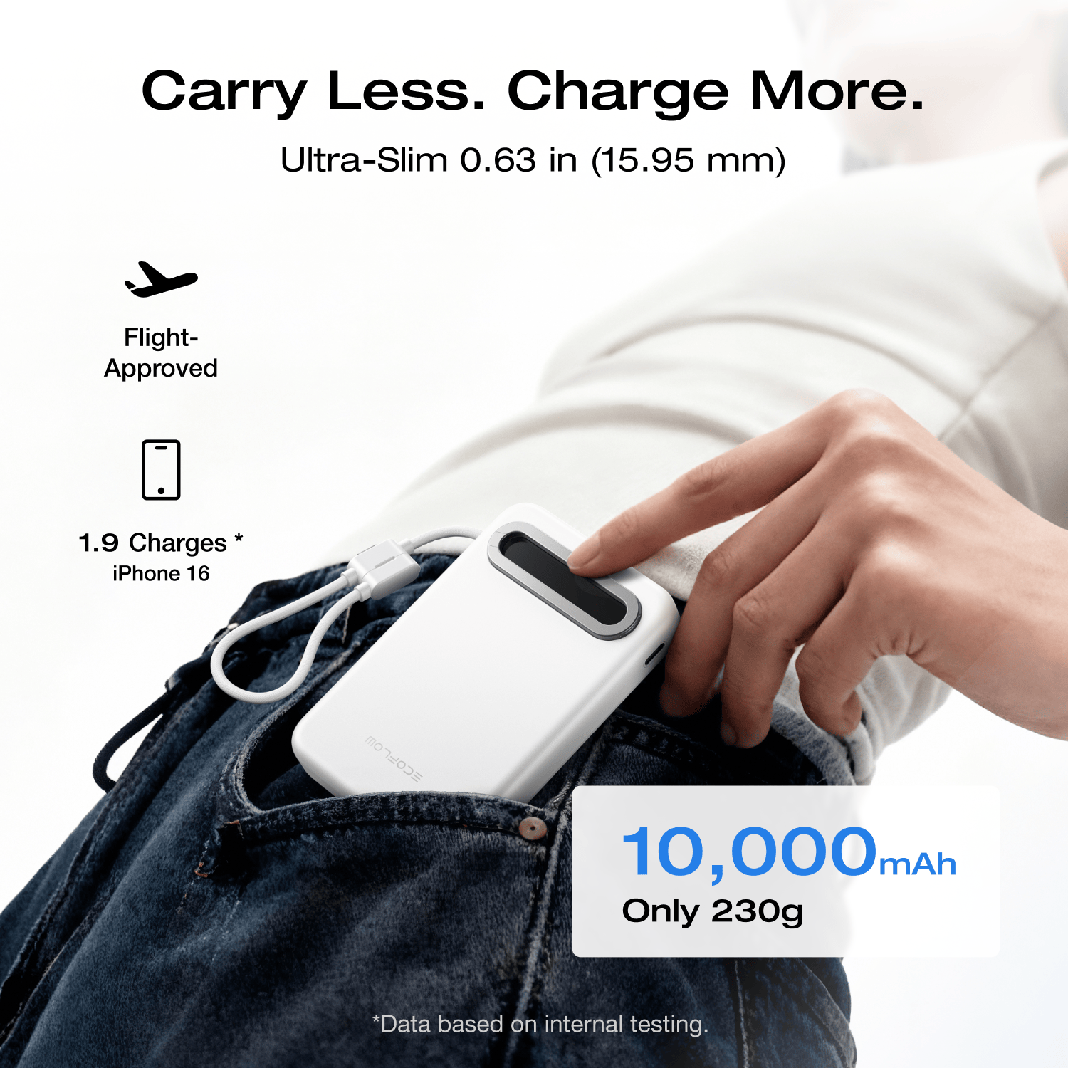 EcoFlow RAPID Mag Qi2.2 Magnetic Power Bank (10.000mAh. 25W. Built-in USB-C Cable) - Image 13