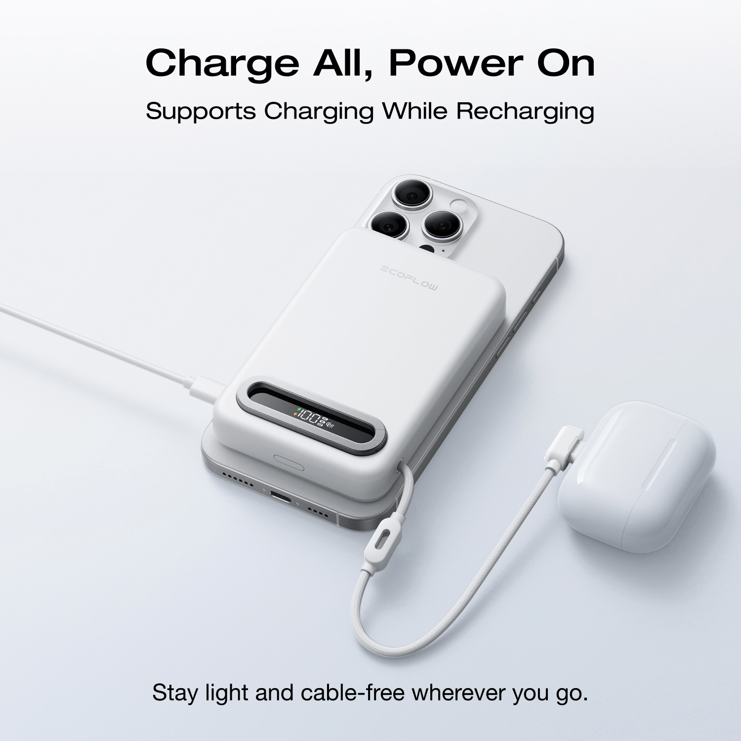 EcoFlow RAPID Mag Qi2.2 Magnetic Power Bank (10.000mAh. 25W. Built-in USB-C Cable) - Image 15