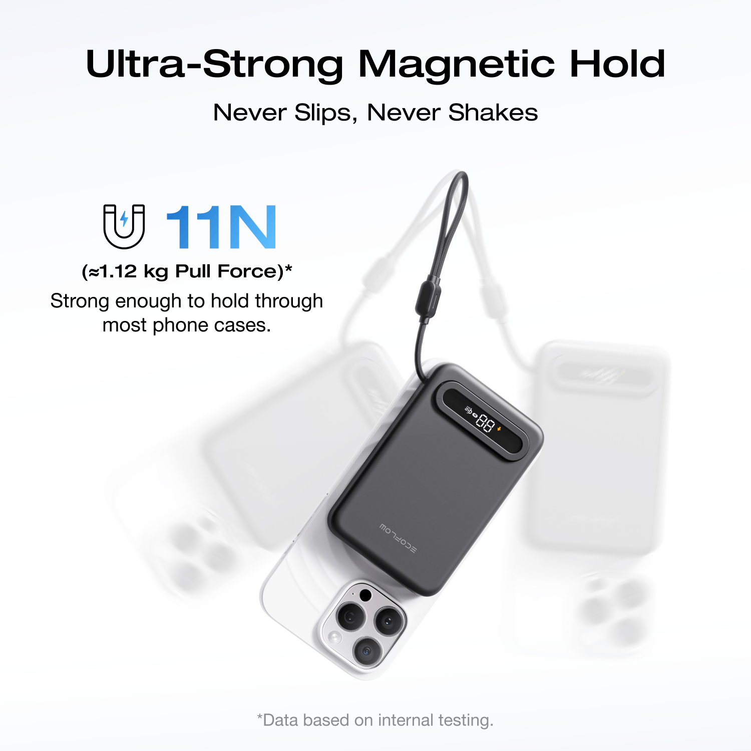 EcoFlow RAPID Mag Qi2.2 Magnetic Power Bank (10.000mAh. 25W. Built-in USB-C Cable) - Image 5