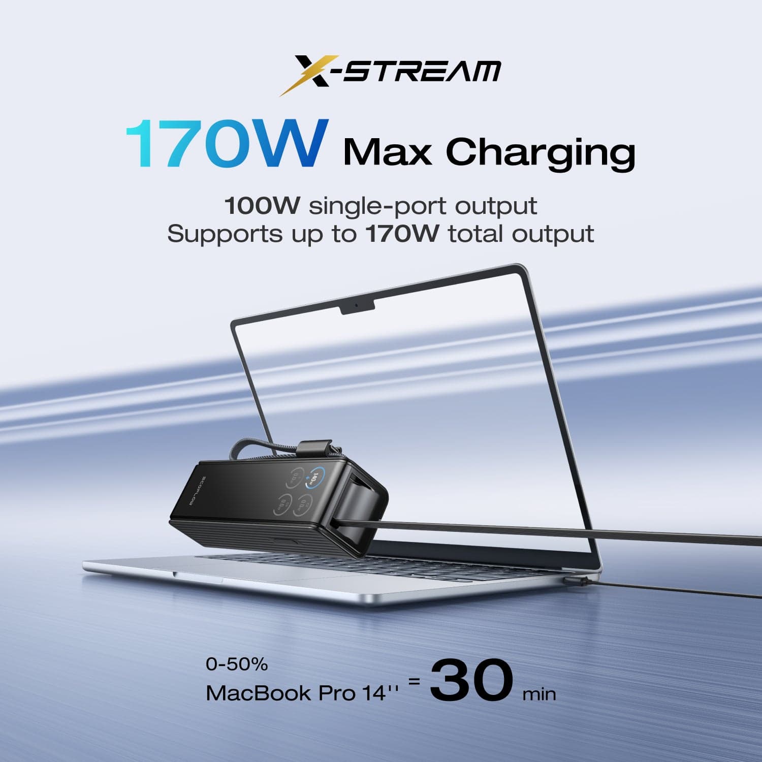 EcoFlow RAPID Power Bank (25.000mAh. 170W. 100W Built-In and Retractable Cables) - Image 2